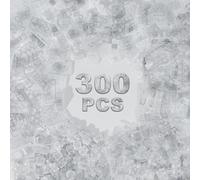 300 Pcs Classic Building Bricks, Full Transparent Bulk Bricks, Compatible With All Major Brand Parts and Pieces, Creative Toys for Boys Girls Ages 6 7 8 9 10 Years Old (Full Transparent)