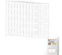 300 PCS Clear Binder Sheet Converter Stickers, Clear Hole Self-Adhesive Labels Reinforcements for Scrapbooking Document Photos Postcards Document DIY Supplies
