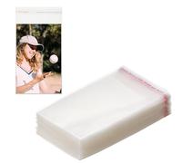 300 Pcs Clear Graded Card Sleeves, 3.5 x 5.5 inches Resealable Plastic Protective Team Bags for Trading, Baseball, Sports, Gaming, Proxy Cards, and Mini Photos, Durable Waterproof Scratch-Resistant