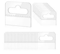 300 Pcs Clear Sticky Hanging Tabs, Plastic Plane Hole Tags Sticky Hang Tabs