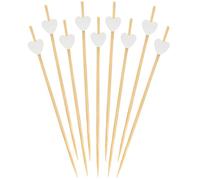 300 Pcs Cocktail Sticks - Natural Bamboo Skewers (9 cm), Perfect for Drinks, Charcuterie, and Garnishes, Durable Bamboo Sticks and Toothpicks for Party Supplies and Food Presentation