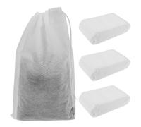 300 Pcs Cold Brew Coffee Filter Fine Mesh Coffee Filter Bag No Mess Tea Filter Pouches with Drawstring Reusable Bath Tea Bags for Yogurt Juice Tea