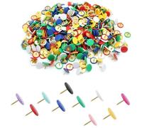 300 Pcs Colored Drawing Pins Kit Round Head Thumbtacks Metal Push Pins Drawing Pins for Notice Board Decorative Thumb Tacks for Pinboard Bulletin Board Map Photo Wall