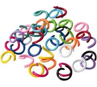 300 Pcs Colored Metal Open Jump Rings, 8 mm, for Bracelet Charms, Jewelry Connectors, Craft Keychains, Necklace, Bracelet, Earring, Pendant, Bead Charm Crafting