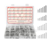 300 Pcs Compression Springs Assortment Kit, Springs Assorted Extension Spring, Stainless Steel Small Extended Compressed Spring Set, 23 Sizes Coil Sp-rings Spiral Spr-ings Kit For DIY, Repairs