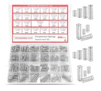 300 PCS Compression Springs Assortment Set, 23 Sizes 304 Stainless Steel Small Springs Assorted Small Spring, Spiral Spring Suitable for Home and Car Maintenance DIY