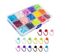 300 Pcs Crochet Stitch Markers with 15 Colors | Knitting and Crochet Accessories in a Box for Handwork Knitting Craft Marking