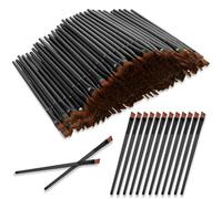 300 PCS Disposable Angled Brow Brushes for Eyebrows Bulk Eyebrow Tint Brush Flat Tapered Tinting Concealer Brush Eye Shadow Applicator Sticks Eyeliner Makeup Brushes