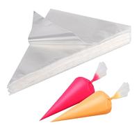 300 Pcs Disposable Piping Bags, 12 Inch Clear Plastic Icing Pastry Bags for Cake Cupcake Dessert Cookies Decoration (30x20cm)