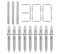 300 Pcs Double Headed Skirting Nails withwith 3 Sleeve Tool，Double Ended Screw & Nails for Wood，Anti-Rust Traceless Shelf Supports & Skirting Board Nails
