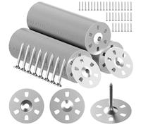 300 PCS Easy Fix Washers Includes screws, Tile Backer Board Washers 35 mm, Stainless Steel Washer Set for Tile Backerboard， Foam Board Fasteners for Insulation Insulating Boards