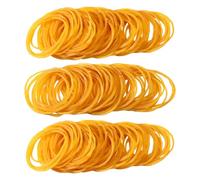 300 Pcs Elastic Bands, Strong Rubber Bands Heavy Duty Small ElasticBands, High Elasticity Rubber-Band for Office School Supplies Home Hair Bank Paper Money Bills (Yellow, 38mm)