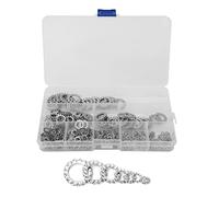 300 Pcs External Tooth Washers Assortment Kit Serrated Lock Washer 304 Stainless Steel Anti-Loose External Serrated Gasket M2.5 M3 M4 M5 M6 M8 M10 M12