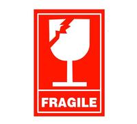 300 Pcs Fragile Stickers,2x3 Inches Glass Sticker,Handle with Care Shipping Stickers,Mailing Postage Parcel Sticker