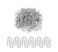300 Pcs Galvanised U Nails, Steel Chicken Wire, Netting, U Shaped Nails for Wire Mesh Woven & Garden Mesh Fasteners