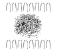 300 Pcs Galvanised U Nails, Steel Chicken Wire, Netting, U Shaped Nails for Wire Mesh Woven & Garden Mesh Fasteners