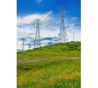 300 pcs Hill Top Power Pylons Power Lines and Clouds Puzzles for Adults Educational Game Puzzle Thick Sturdy Hard Challenging Difficult Party Games Props