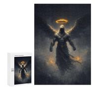 300 PCS Jigsaw Dark Angel with Halo Jigsaw Puzzles for Adults Family Activities Help The Brain Exercise Deal As Gifts for The Whole Family 300 PCS