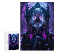 300 PCS Jigsaw Dark Queen on Throne Adult Jigsaw Puzzles For Family Fun Parent-child Interaction Gifts for Friends And Family 300 PCS