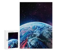 300 PCS Jigsaw Earth from Space Wallpaper -1 Adult Jigsaw Puzzles For Family Fun Parent-child Interaction Gifts for Friends And Family 300 PCS