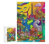 300 PCS Jigsaw Global Travel Dreamscape Jigsaw Puzzles for Adults Family Activities Help The Brain Exercise Deal As Gifts for The Whole Family 300 PCS