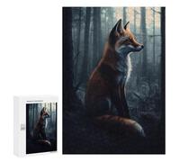 300 PCS Jigsaw Mystical Forest Fox-1 Jigsaw Puzzles for Adults Family Activities Help The Brain Exercise Deal As Gifts for The Whole Family 300 PCS