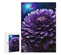 300 PCS Jigsaw Purple Chrysanthemum Flower Adult Jigsaw Puzzles For Family Fun Parent-child Interaction Gifts for Friends And Family 300 PCS