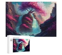 300 PCS Jigsaw Puzzle for Adults Amazing Tree Waterfalls Puzzles for Adults Brain Teaser Game Improve Memory Birthday And Unique Gifts 300 PCS