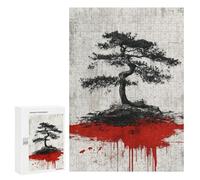 300 PCS Jigsaw Puzzle for Adults Bloodstained Bonsai Tree Adult Jigsaw Puzzle Brain Teaser Game Stress Reliever Unique Gifts for Birthday And Christmas 300 PCS