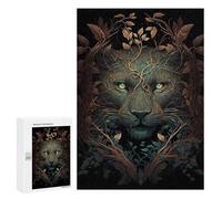 300 PCS Jigsaw Puzzle for Adults Cougar Wild Enchantment Adult Jigsaw Puzzle Brain Teaser Game Stress Reliever Unique Gifts for Birthday And Christmas 300 PCS