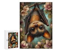 300 PCS Jigsaw Puzzle for Adults Cute Bat Hanging Upside Down Puzzles for Adults Brain Teaser Game Improve Memory Birthday And Unique Gifts 300 PCS