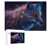 300 PCS Jigsaw Puzzle for Adults Enchanted Wolf Mystical Artwork Puzzle for Adults Fun Games Staycation Kill Time Birthday And Unique Gifts 300 PCS