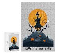 300 PCS Jigsaw Puzzle for Adults Enter If You Dare - Haunted House Halloween Art Adult Jigsaw Puzzle Brain Teaser Game Stress Reliever Unique Gifts for Birthday And Christmas 300 PCS