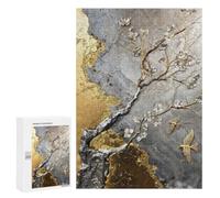 300 PCS Jigsaw Puzzle for Adults, Gilded Natures Symphony Artwork, A Rewarding Pastime for Dedicated Jigsaw Fans, for Indoor Play
