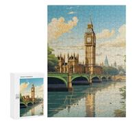 300 PCS Jigsaw Puzzle for Adults London's Iconic Landmark Puzzle for Adults Fun Games Staycation Kill Time Birthday And Unique Gifts 300 PCS