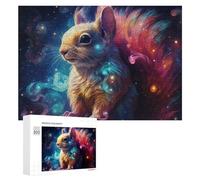 300 PCS Jigsaw Puzzle for Adults Magical Cosmic Squirrel Puzzle for Adults Fun Games Staycation Kill Time Birthday And Unique Gifts 300 PCS