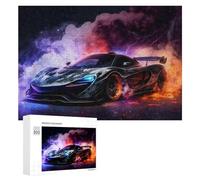 300 PCS Jigsaw Puzzle for Adults Neon Dreams Futuristic Car Art -1 Puzzle for Adults Fun Games Staycation Kill Time Birthday And Unique Gifts 300 PCS