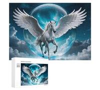 300 PCS Jigsaw Puzzle for Adults Pegasus in Flight Puzzle for Adults Fun Games Staycation Kill Time Birthday And Unique Gifts 300 PCS