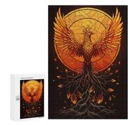 300 PCS Jigsaw Puzzle for Adults, Phoenix Rising from Roots Artwork, A Rewarding Pastime for Dedicated Jigsaw Fans, for Quiet Evenings