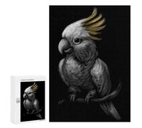 300 PCS Jigsaw Puzzle for Adults, Sulphur Crested Cockatoo Artwork, A Rewarding Pastime for Dedicated Jigsaw Fans, for Indoor Play