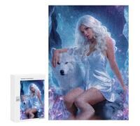 300 PCS Jigsaw Puzzle for Teenagers Crystal Cave Fantasy with Wolf Jigsaws for Adults Puzzle Difficult Challenge Fun Activities at Home Great Gift for Gaming 300 PCS