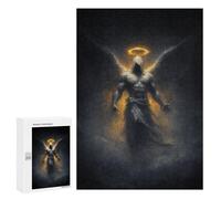 300 PCS Jigsaw Puzzle for Teenagers Dark Angel with Halo Jigsaws for Adults Puzzle Difficult Challenge Fun Activities at Home Great Gift for Gaming 300 PCS