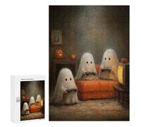 300 PCS Jigsaw Puzzle for Teenagers Ghosts Playing Video Games Jigsaws for Adults Puzzle Difficult Challenge Fun Activities at Home Great Gift for Gaming 300 PCS