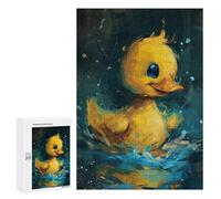 300 PCS Jigsaw Puzzle for Teenagers Golden Duckling in Water -1 Jigsaw Puzzles for Adults Analysis And Logic Every Piece Is Unique - Brainteaser Family Games 300 PCS