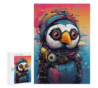 300 PCS Jigsaw Puzzle for Teenagers Penguin Art Print Jigsaw Puzzles for Adults Analysis And Logic Every Piece Is Unique - Brainteaser Family Games 300 PCS