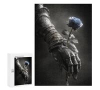 300 PCS Jigsaw Puzzle for Teenagers Rusty Knight's Blue Rose Jigsaws for Adults Puzzle Difficult Challenge Fun Activities at Home Great Gift for Gaming 300 PCS