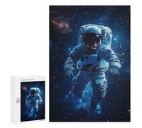 300 PCS Jigsaw Puzzle for Teenagers Space Astronaut Floating Jigsaw Puzzles for Adults Analysis And Logic Every Piece Is Unique - Brainteaser Family Games 300 PCS