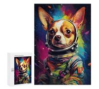 300 PCS Jigsaw Puzzle for Teenagers Space Dog Adventure -18 Jigsaw Puzzles for Adults Analysis And Logic Every Piece Is Unique - Brainteaser Family Games 300 PCS