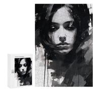 300 PCS Jigsaw Puzzle for Teenagerss Abstract Monochrome Portrait -1 Jigsaws for Adults Fun Games Birthday Present Unique Birthday And Xmas Gifts 300 PCS