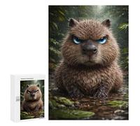 300 PCS Jigsaw Puzzle for Teenagerss Angry Capybara in Jungle Adult Jigsaw Puzzle Fun Games Home Decoration Fun at Home Activities, 300 PCS